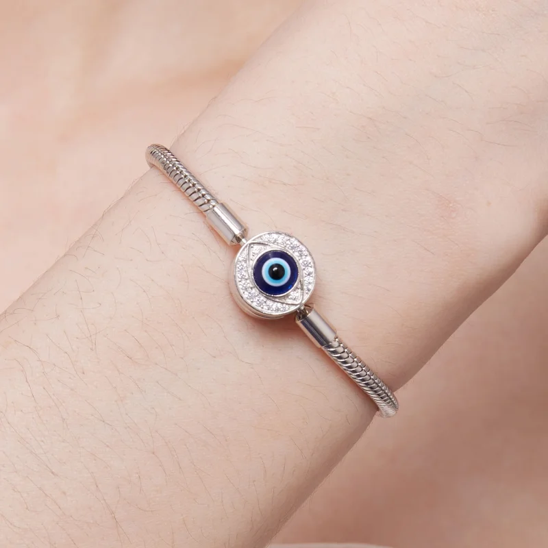 (Bild für) Pandora Style Devil Eye Basics Kettenarmband - BSB122 - Ansicht 5