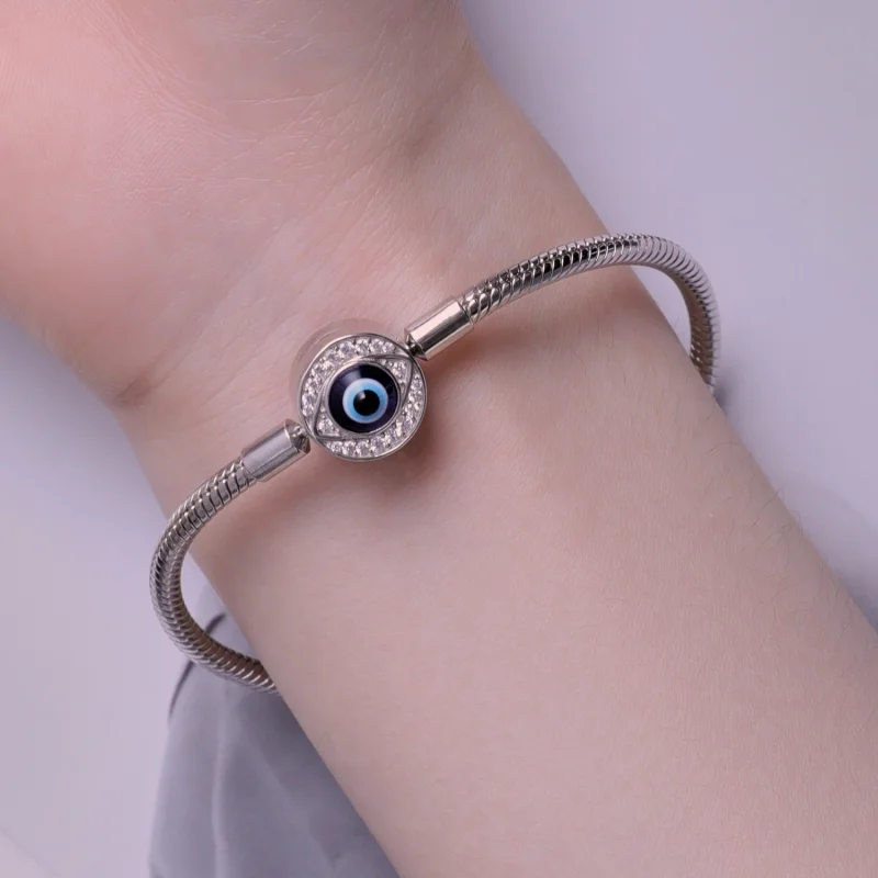(Bild für) Pandora Style Devil Eye Basics Kettenarmband - BSB122 - Ansicht 6