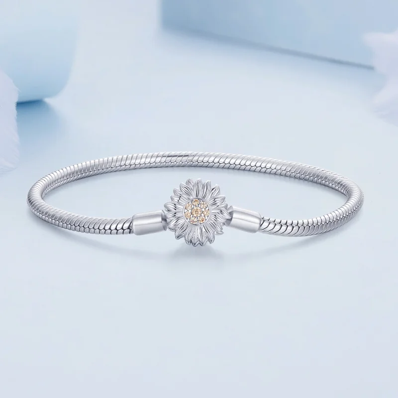 (Bild für) Pandora Style Sunflower Basics Kettenarmband - BSB123 - Ansicht 2