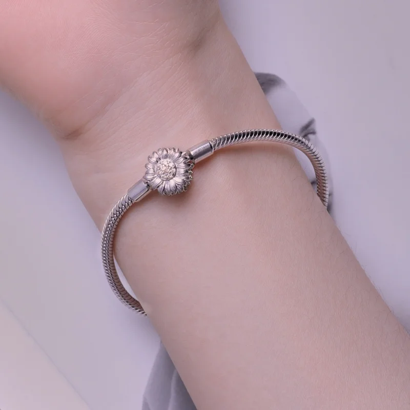 (Bild für) Pandora Style Sunflower Basics Kettenarmband - BSB123 - Ansicht 6