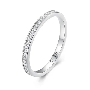 (Bild für) Pave-Moissanit-Ring im Pandora-Stil - MSR030