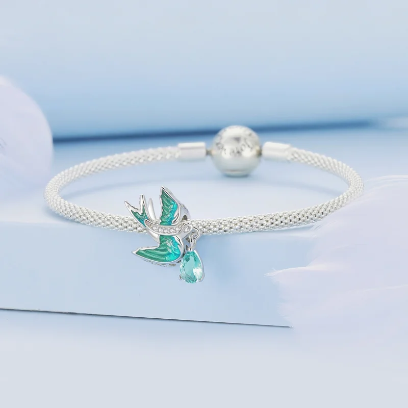 (Bild für) Schwalben-Charm im Pandora-Stil - BSC865 - Ansicht 3