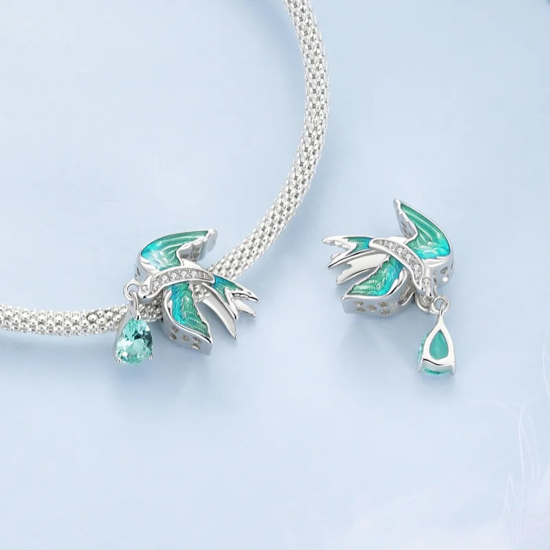 (Bild für) Schwalben-Charm im Pandora-Stil - BSC865 - Ansicht 4
