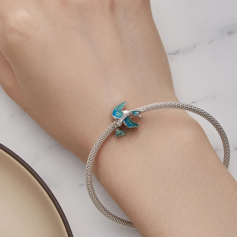 (Bild für) Schwalben-Charm im Pandora-Stil - BSC865 - Ansicht 6