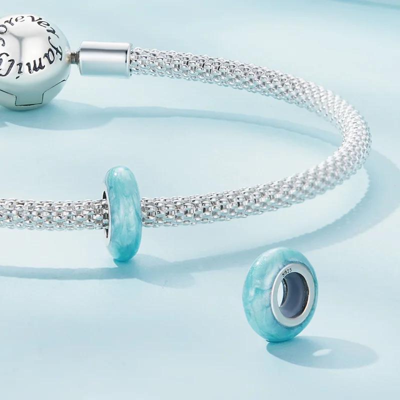 (Bild für) Silikagel-Abstandshalter-Charm im Pandora-Stil - SCC1450-BGP - Ansicht 4