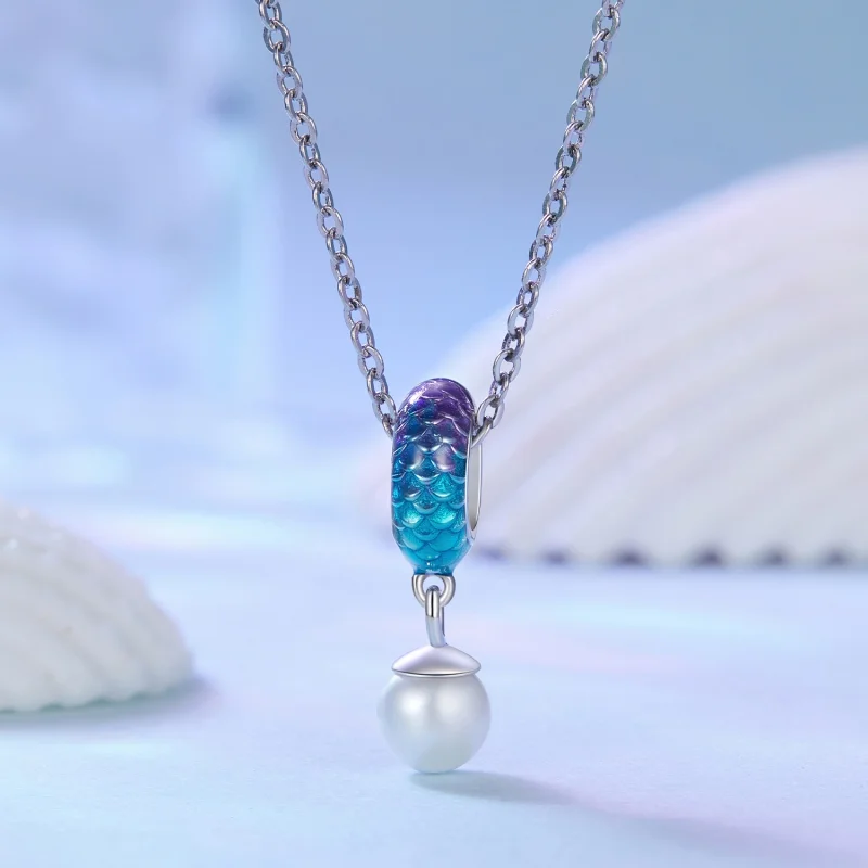 (Bild für) Spacer-Charm mit Fischschuppen im Pandora-Stil - BSC875 - Ansicht 2
