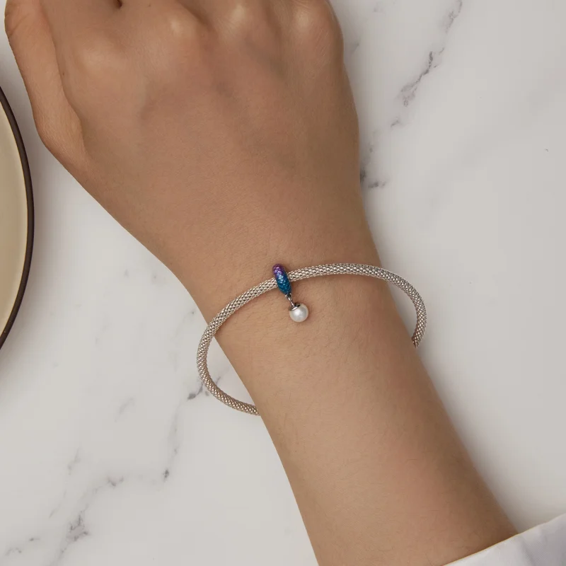 (Bild für) Spacer-Charm mit Fischschuppen im Pandora-Stil - BSC875 - Ansicht 5