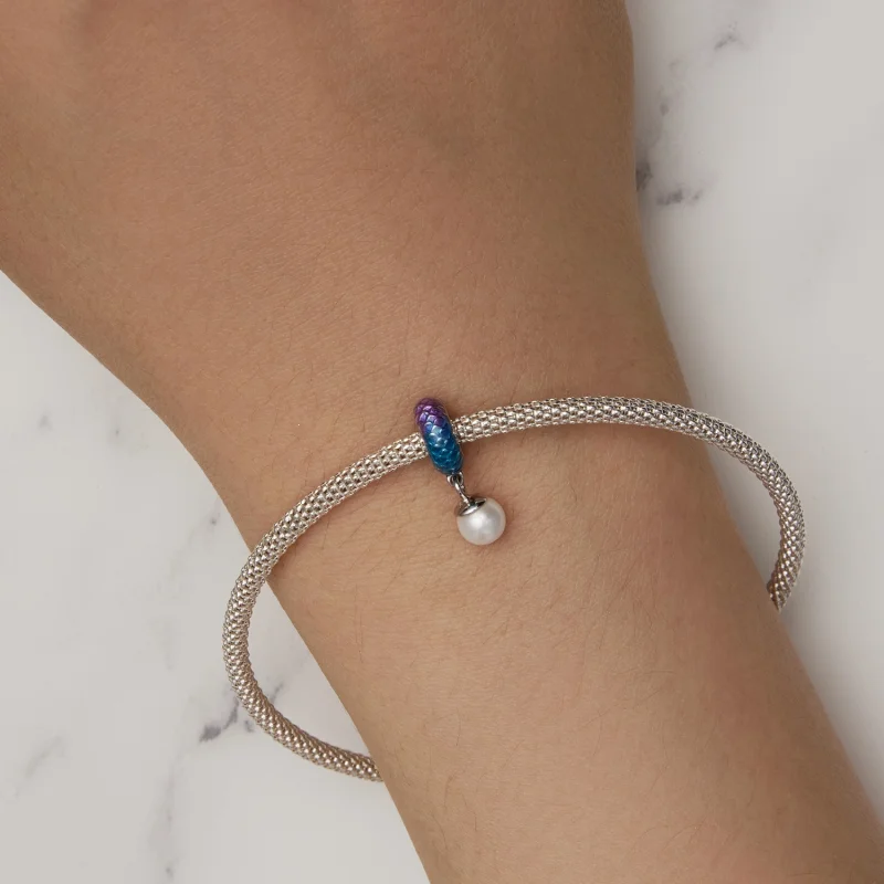 (Bild für) Spacer-Charm mit Fischschuppen im Pandora-Stil - BSC875 - Ansicht 6