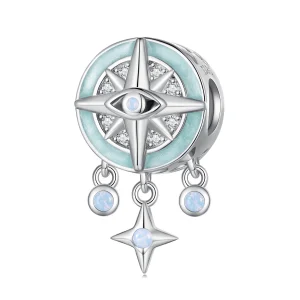 (Bild für) Stern-Kompass-Charm im Pandora-Stil - BSC854