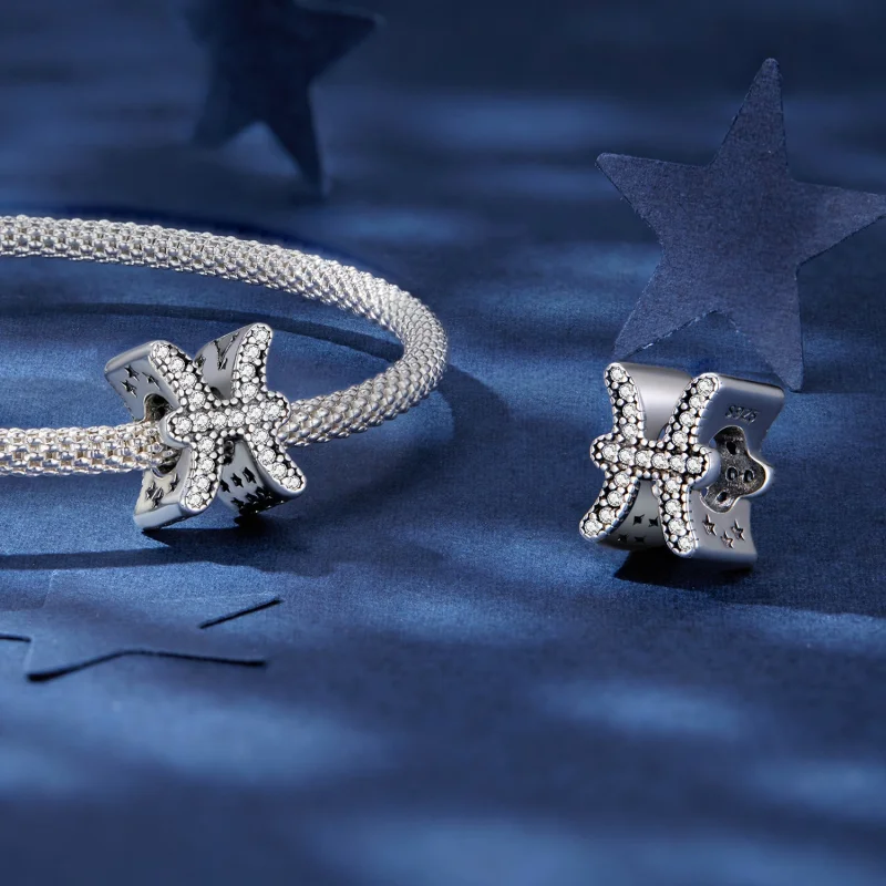 (Bild für) Sternzeichen-Charm „Fische“ im Pandora-Stil - SCC2516-11 - Ansicht 4