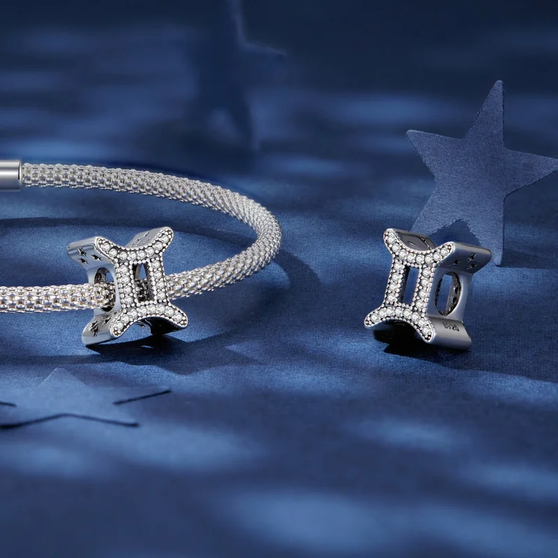 (Bild für) Sternzeichen-Charm „Zwilling“ im Pandora-Stil - SCC2516-3 - Ansicht 4