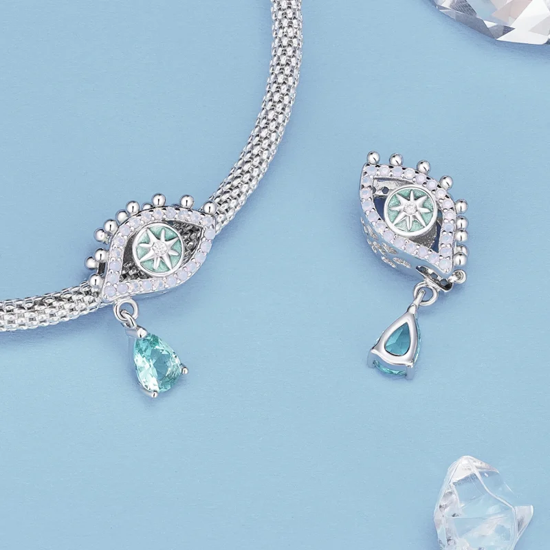 (Bild für) Teufelsauge-Charm im Pandora-Stil - BSC856 - Ansicht 4