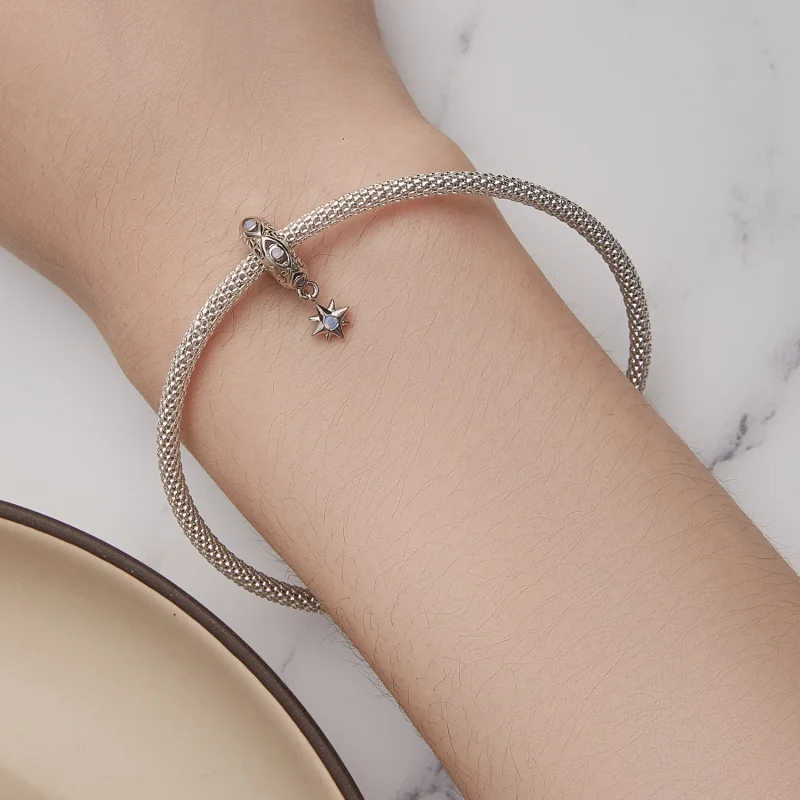 (Bild für) Teufelsauge-Stern-Spacer-Charm im Pandora-Stil - BSC857 - Ansicht 5