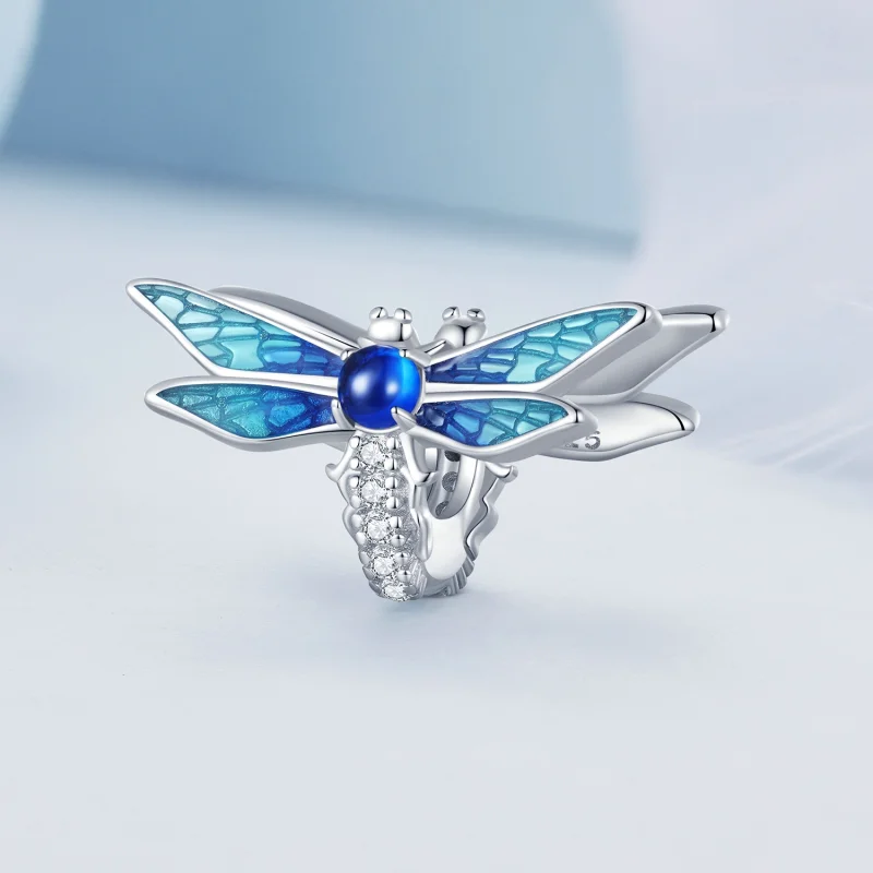 (Bild für) Zarter Libellen-Charm im Pandora-Stil - BSC859 - Ansicht 2