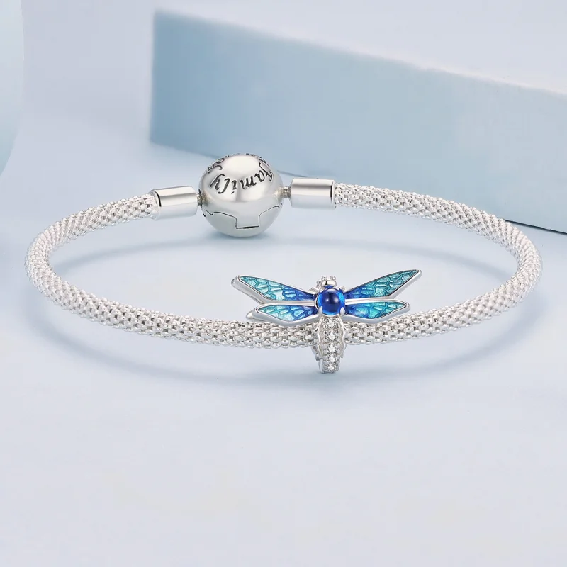 (Bild für) Zarter Libellen-Charm im Pandora-Stil - BSC859 - Ansicht 5