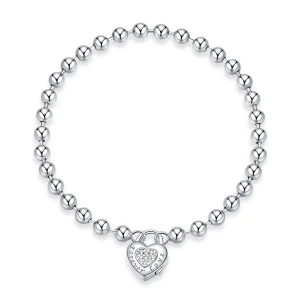 (Bild für) Armband aus silbernen Perlen im Pandora-Stil - SCB203