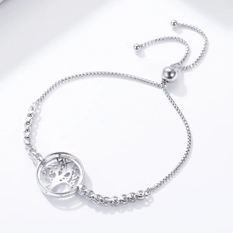(Bild für) Armband „Bright Tree of Life“ im Pandora-Stil aus Silber - SCB035 - Ansicht 4