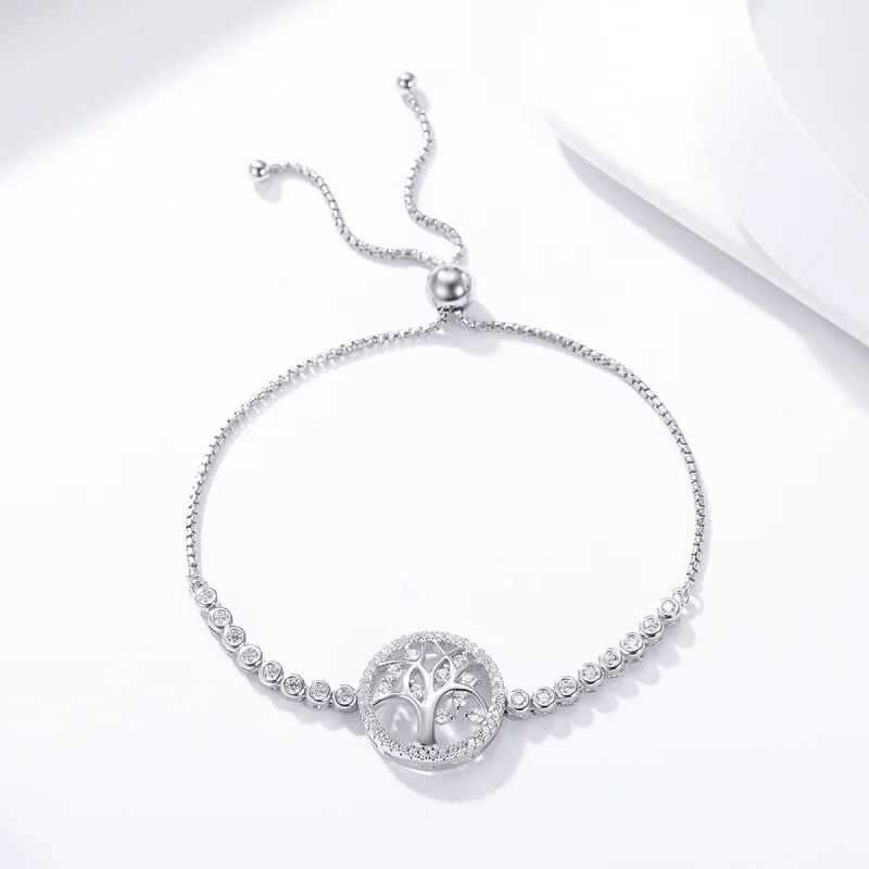 (Bild für) Armband „Bright Tree of Life“ im Pandora-Stil aus Silber - SCB035 - Ansicht 5