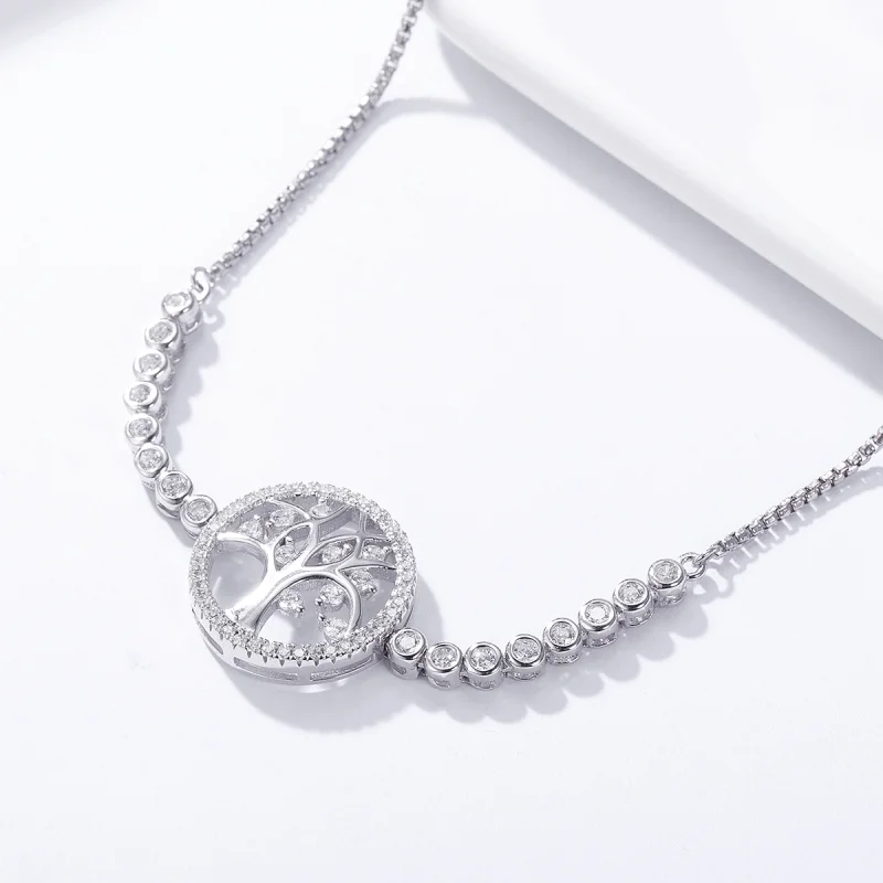 (Bild für) Armband „Bright Tree of Life“ im Pandora-Stil aus Silber - SCB035 - Ansicht 6