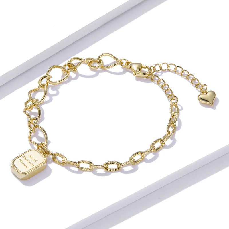 (Bild für) Armband „Gesundheit, Glück, Schatz“ im Pandora-Stil - BSB070 - Ansicht 2