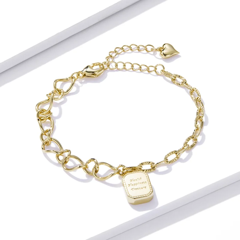 (Bild für) Armband „Gesundheit, Glück, Schatz“ im Pandora-Stil - BSB070 - Ansicht 3