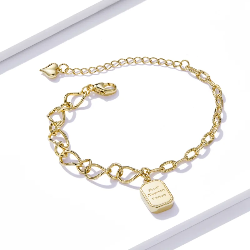 (Bild für) Armband „Gesundheit, Glück, Schatz“ im Pandora-Stil - BSB070 - Ansicht 4