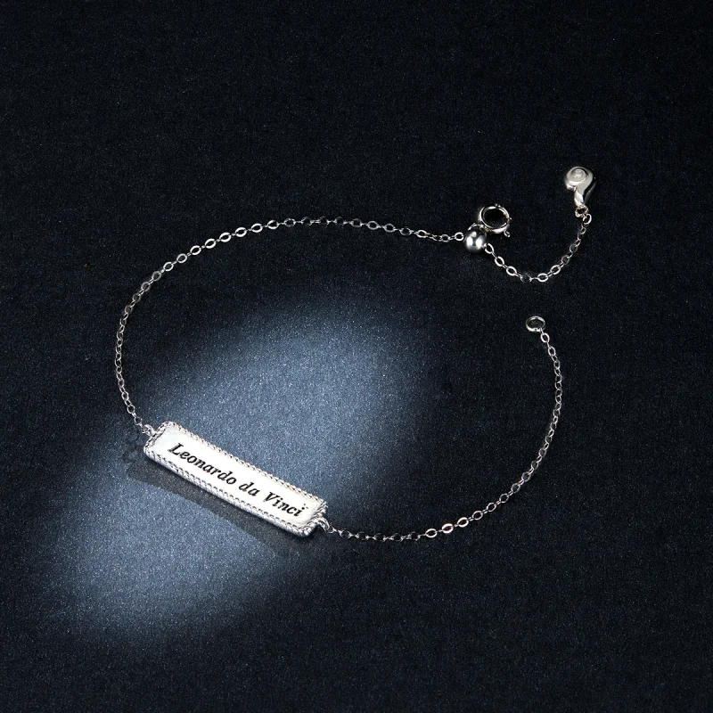 (Bild für) Armband im Pandora-Stil: Das gut verbrachte Leben ist lang - BSB039 - Ansicht 5