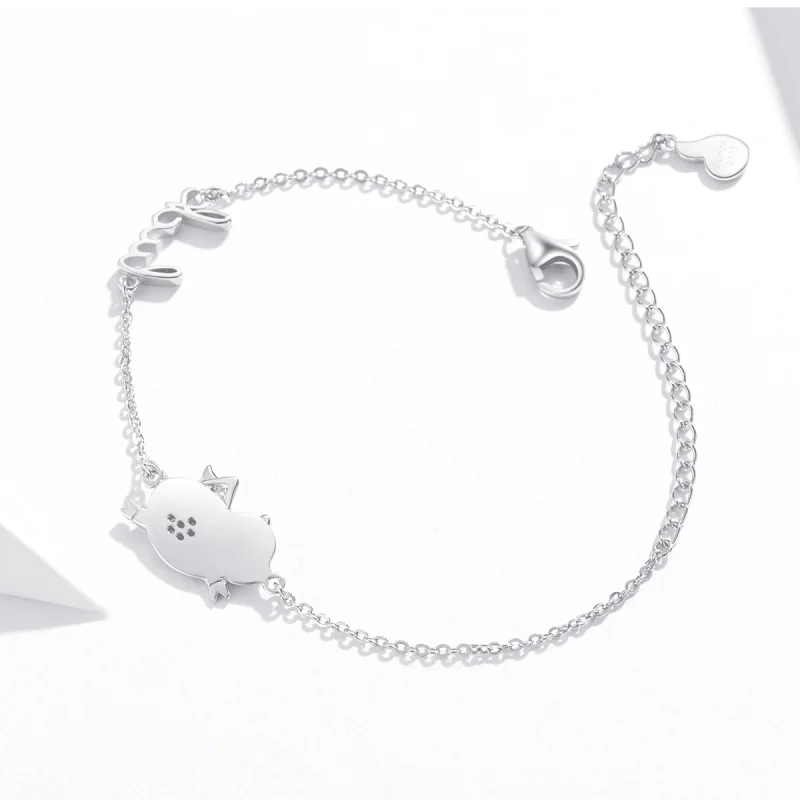 (Bild für) Armband „Kleines fliegendes Schweinchen“ im Pandora-Stil - BSB022 - Ansicht 4