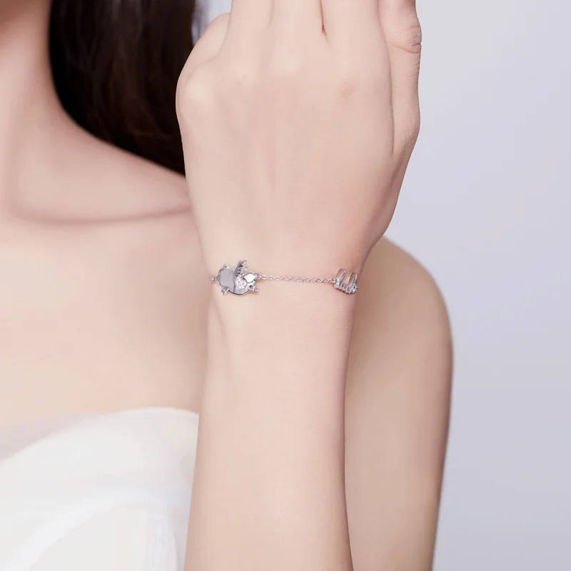 (Bild für) Armband „Kleines fliegendes Schweinchen“ im Pandora-Stil - BSB022 - Ansicht 6