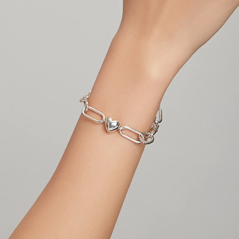 (Bild für) Armband „Love of Link“ im Pandora-Stil aus Silber - SCB202 - Ansicht 6