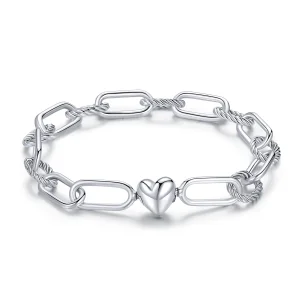 (Bild für) Armband „Love of Link“ im Pandora-Stil aus Silber - SCB202
