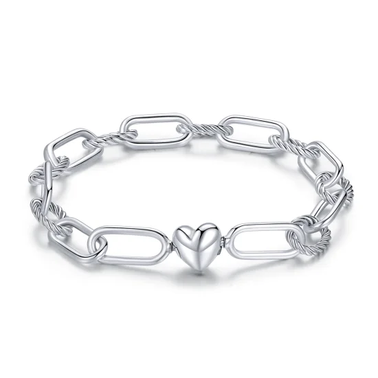 (Bild für) Armband „Love of Link“ im Pandora-Stil aus Silber - SCB202