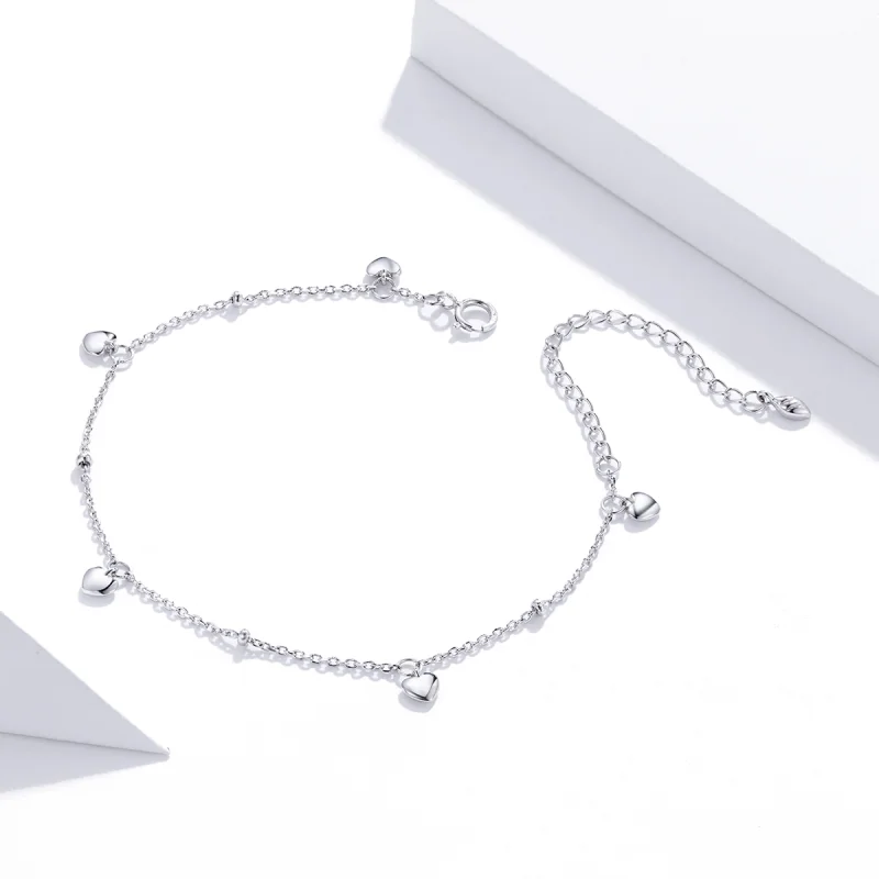 (Bild für) Armband „Loving Heart“ im Pandora-Stil aus Silber - SCB191 - Ansicht 3