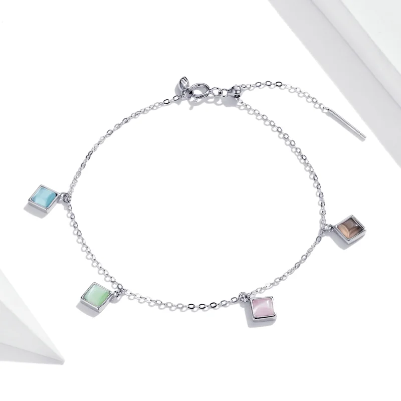 (Bild für) Einfaches Geometrie-Armband im Pandora-Stil - SCB224 - Ansicht 2