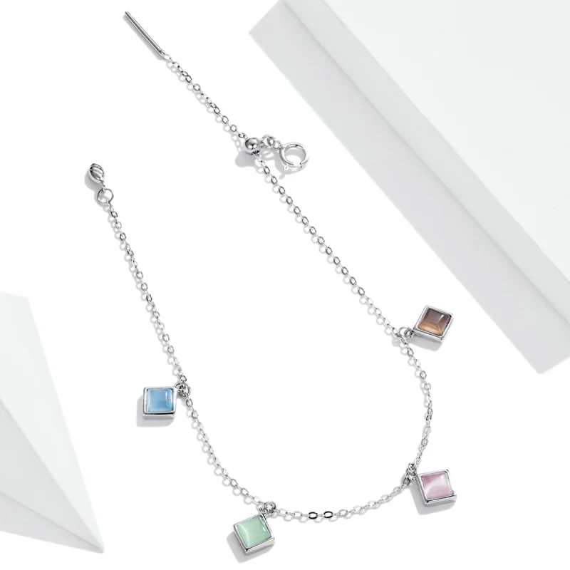(Bild für) Einfaches Geometrie-Armband im Pandora-Stil - SCB224 - Ansicht 4