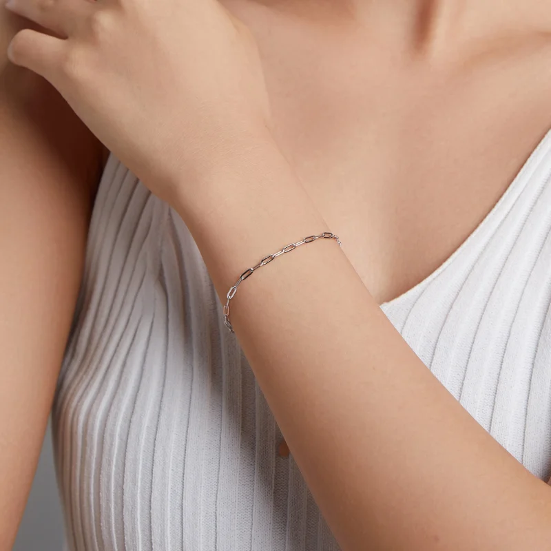 (Bild für) Einfaches Kettenarmband im Pandora-Stil - SCB221-A - Ansicht 5