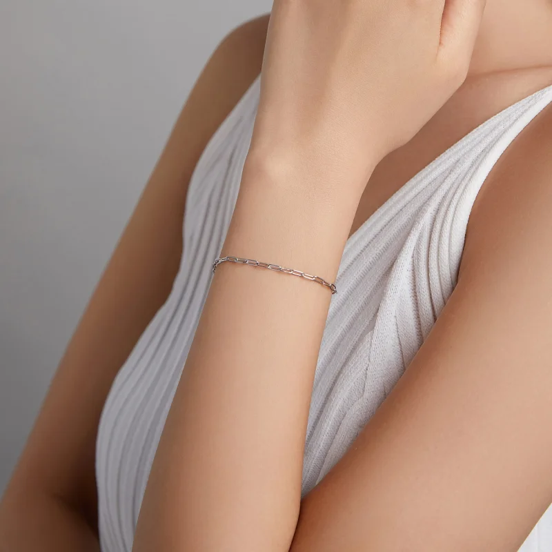 (Bild für) Einfaches Kettenarmband im Pandora-Stil - SCB221-A - Ansicht 6