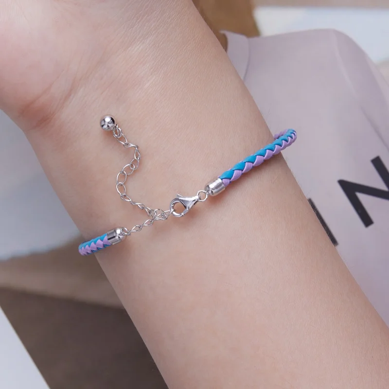(Bild für) Einfaches Lederarmband im Pandora-Stil - SCB243-CF - Ansicht 6