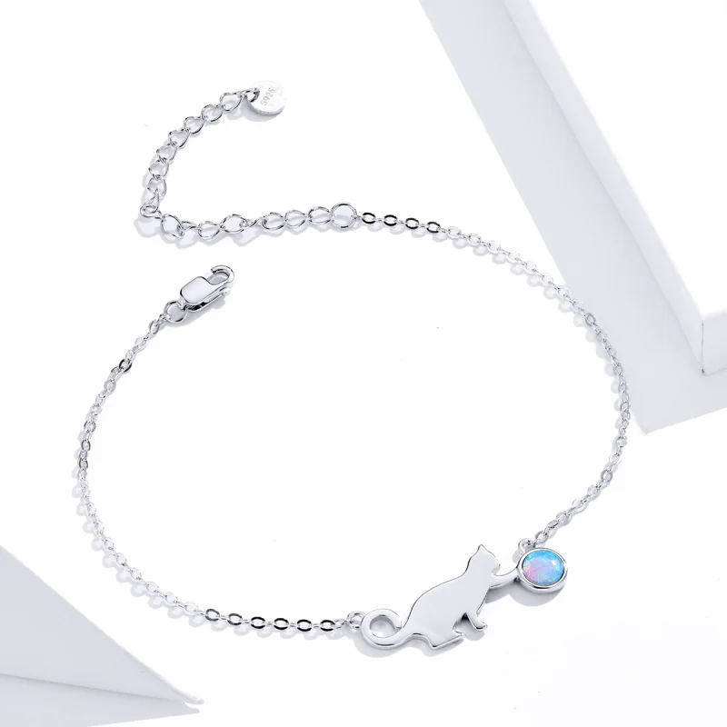 (Bild für) Opal-Katzenarmband im Pandora-Stil - SCB175 - Ansicht 4