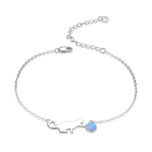 (Bild für) Opal-Katzenarmband im Pandora-Stil - SCB175