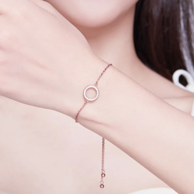 (Bild für) Pandora Armband Rosegold Silber - SCB030-C - Ansicht 2