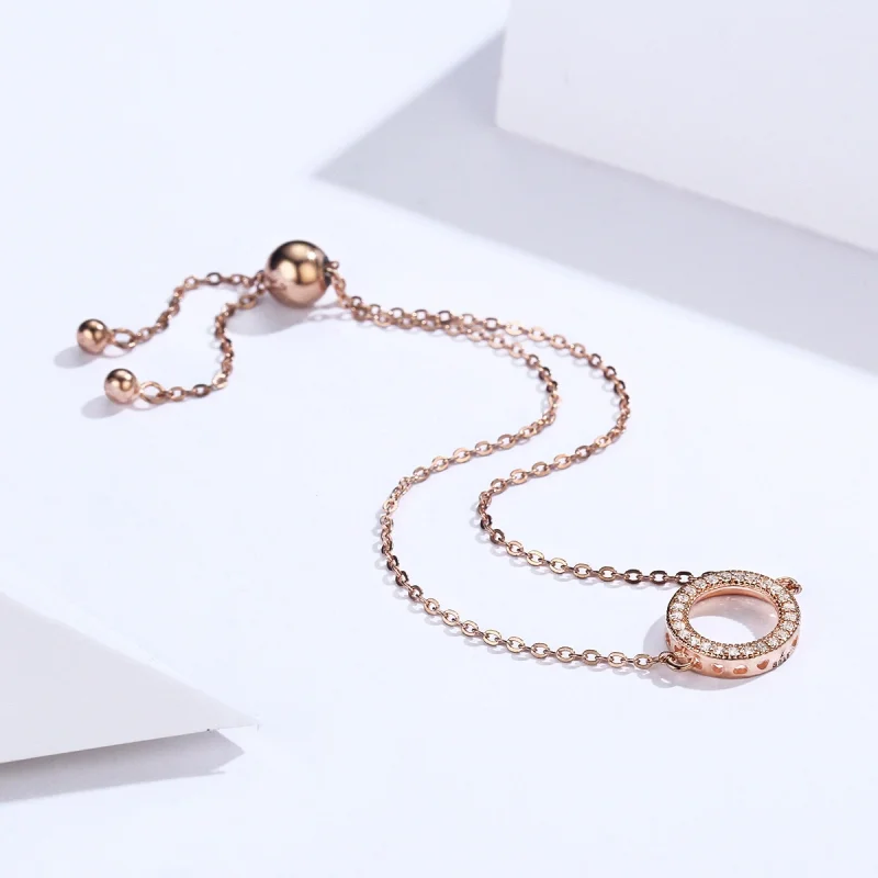 (Bild für) Pandora Armband Rosegold Silber - SCB030-C - Ansicht 4