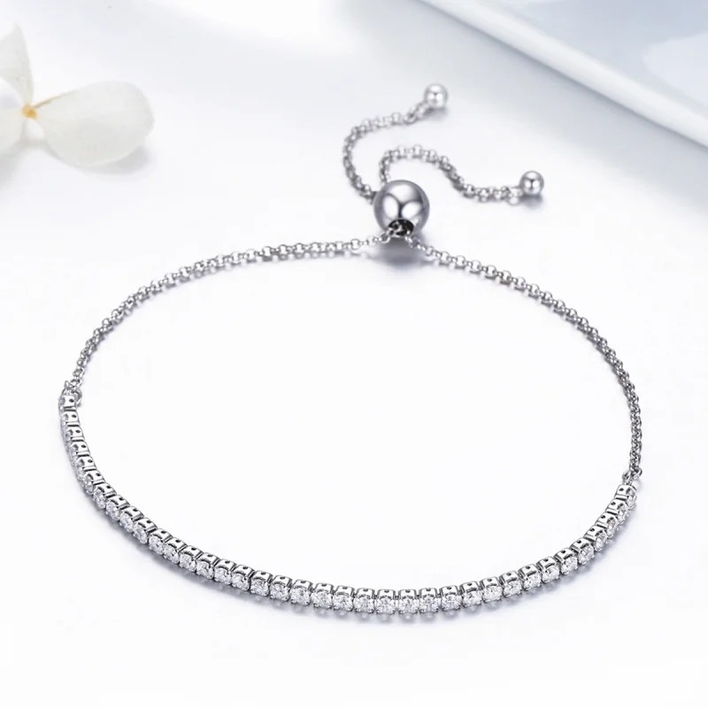 (Bild für) Pandora-Stil-Armband aus Silber mit Liebevollem Charme - SCB029 - Ansicht 4