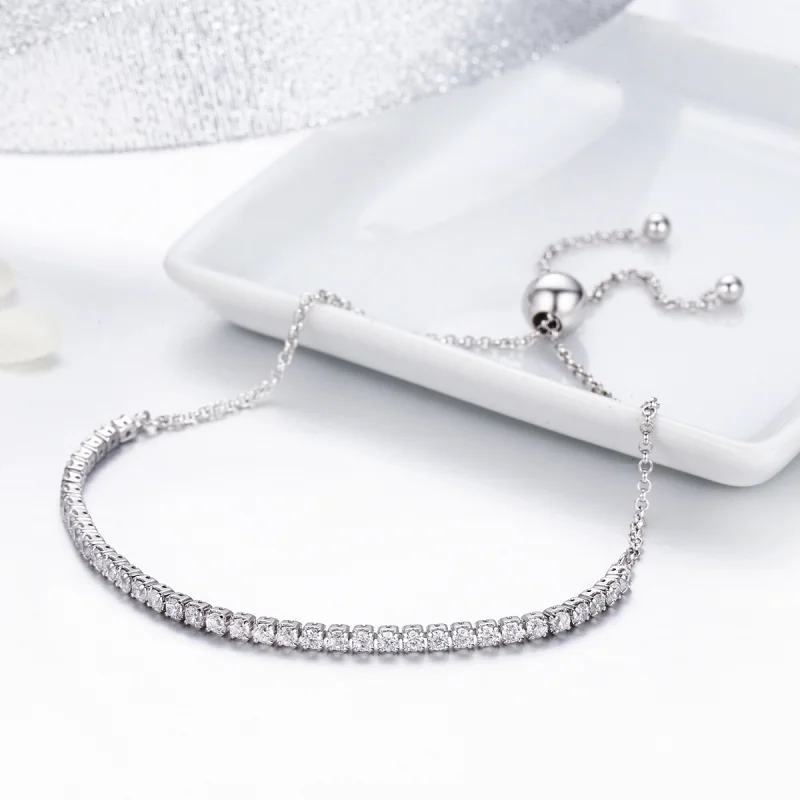 (Bild für) Pandora-Stil-Armband aus Silber mit Liebevollem Charme - SCB029 - Ansicht 5