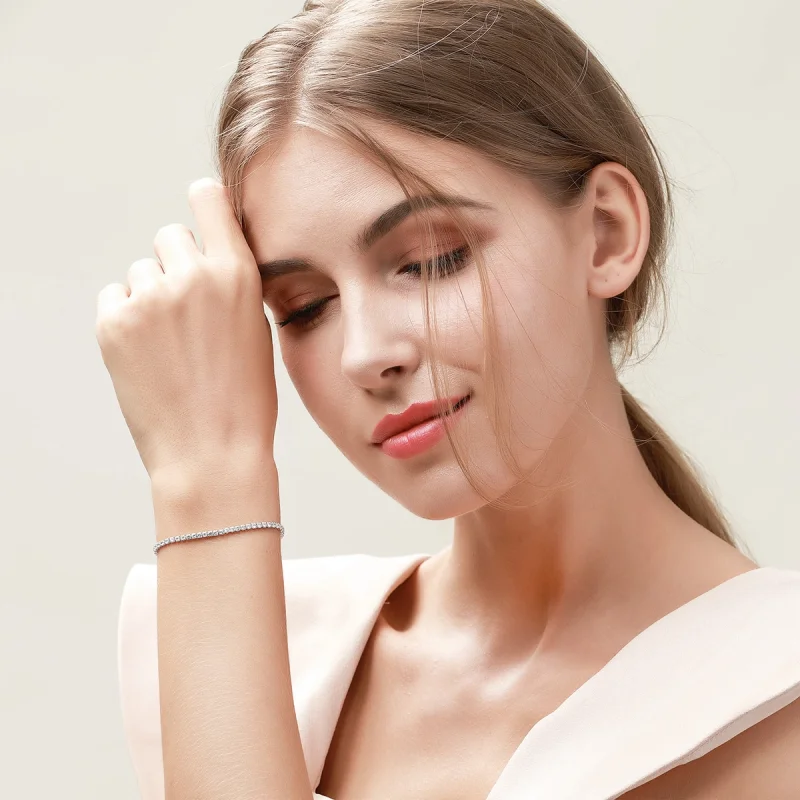(Bild für) Pandora-Stil-Armband aus Silber mit Liebevollem Charme - SCB029 - Ansicht 8