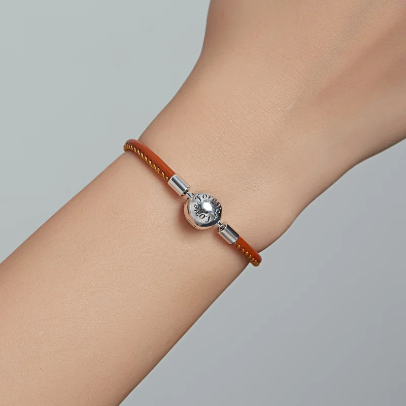 (Bild für) Pandora Style Silber Family Forever Lederarmband - SCB215 - Ansicht 7
