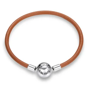 (Bild für) Pandora Style Silber Family Forever Lederarmband - SCB215