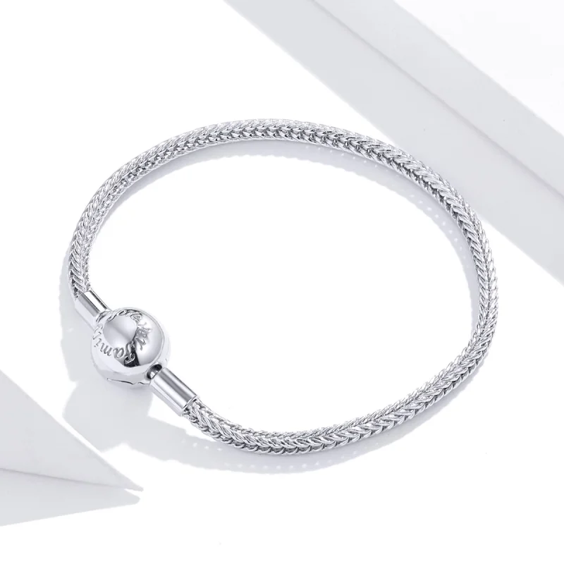 (Bild für) Pandora Style Silber Love Forever Schlangenkettenarmband - SCB201 - Ansicht 2