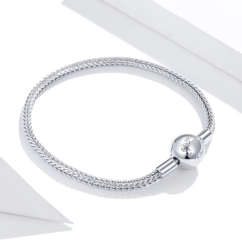 (Bild für) Pandora Style Silber Love Forever Schlangenkettenarmband - SCB201 - Ansicht 3