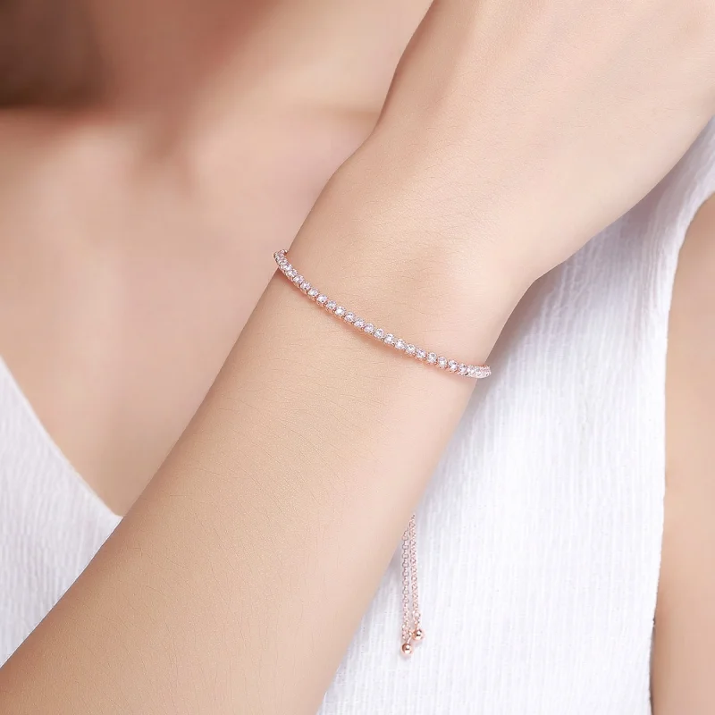 (Bild für) Pandora Tennisarmband Gold - SCB046 - Ansicht 3